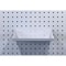 Triton Products 12 In. W x 10 In. D White Epoxy Coated LocBoard Steel Shelf with 6 Holes for Garment Hangers 56120-WHT - alternate 4